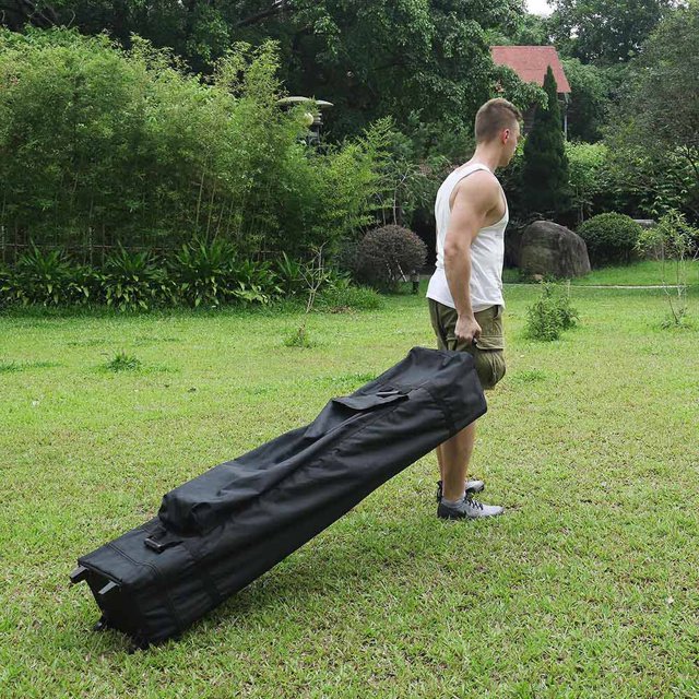 InstaHibit Universal Canopy Carry Bag Wheeled Pop Up Storage Case for 10x15ft Canopy InstaHibit Modern
