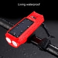 thumbnail image 2 of Bike Light Solar Charging Panel High Brightness Illumination 400 Lumens Bike Headlight for Riding, 2 of 7