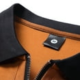 thumbnail image 3 of Birdeem Chemise Décontractée pour Hommes Couleur Unie Manches Courtes Col Rabattu, 3 of 8