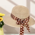 thumbnail image 2 of TELOLY Womens Hats,Summer Ribbon Raffia Straw Hat Sun Hats for Women,Summer Sun Hat Accessories for Women,Khaki, 2 of 2