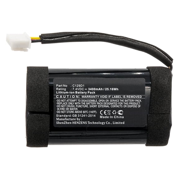 Batteries N Accessories BNA-WB-L11054 Speaker Battery - Li-ion, 7.4V, 3400mAh, Ultra High Capacity - Replacement for Bang Olufsen C129D1 Battery