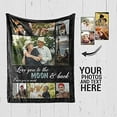 thumbnail image 3 of Customized Photo Collage Blanket-Wedding Blanket. Soft Fleece Throw Blanket, Personalized Picture Blanket. Gift for Wedding, Christmas, Birthday & Anniversary.(Photo Blanket- 07, 50" X 60") Blankets, 3 of 5