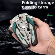 18-in-1 Pocket Multi Tool – Foldable Stainless Steel Multi Tool Pliers with Wire Stripper, Cutter, Crimper, Screwdrivers & Repair Tools, Portable Utility Tool for Camping, Outdoor, Survival & Home Us
