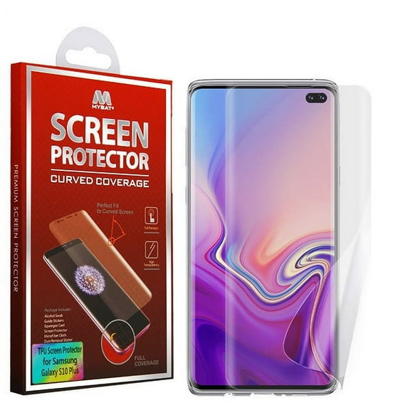 Samsung Galaxy S10 Plus, Galaxy S10  Screen Protector [HD Ultra Clear] TPU Film Curved Edge to Edge Screen Protector LCD FULL Screen Coverage 3D PET [Soft Fim] for Samsung Galaxy S10  /S10 PLUS (6.4")