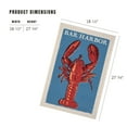 thumbnail image 4 of Lantern Press 1000 Piece Jigsaw Puzzle, Acadia National Park, Maine, Lobster, Woodblock, 4 of 5