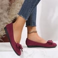 thumbnail image 4 of Women's Comfortable Round Toe Flats - Fashion Bowknot Dress Shoes, Slip On Casual Party, 4 of 11