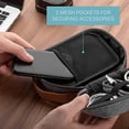 thumbnail image 3 of Pocket for Gadgets - Trifold Travel Case Organizer Pouch Padded for Electronics Accessories, Cables, Tech Gear in Grey, 3 of 3