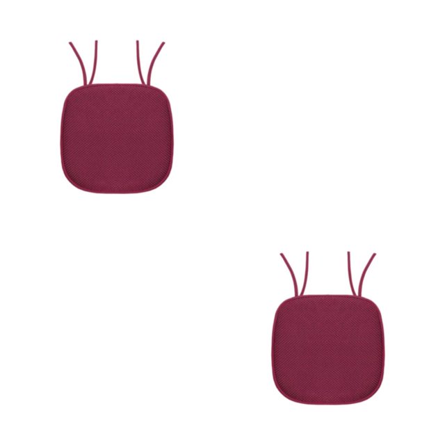 Wosthever Comodidad y estabilidad mejoradas con cojines de asiento de algodón viscoelástico para sillas domésticas con disponibles Bishop Red obispo rojo 40*40cm 2Conjunto