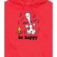 thumbnail image 3 of Peanuts - Be Happy Dance Snoopy and Woodstock - Men's Pullover Hoodie, 3 of 6
