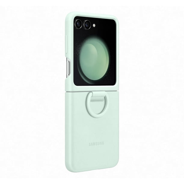 Funda de silicona oficial para Samsung Galaxy con anillo Z Flip5