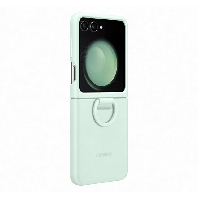 Funda de silicona oficial para Samsung Galaxy con anillo Z Flip5