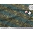 thumbnail image 3 of Soimoi Modal Satin Fabric Artistic Flower Mandala Print Sewing Fabric Yard 42 Inch Wide, 3 of 3