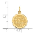 thumbnail image 5 of Auriga Fine Jewelry 14K Yellow Gold A Date To Remember Charm Pendant for Women (L-23mm, W-15mm), 5 of 6