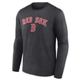 thumbnail image 2 of Men's Charcoal Boston Red Sox Team Lockup Long Sleeve T-Shirt, 2 of 3