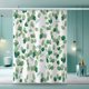 thumbnail image 3 of Rideau de douche Feuilles de plantes vertes imperméables Rideau 150X180CM JAMW Sencillez, 3 of 5