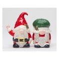 thumbnail image 3 of Ceramic Gnome Santa and Mrs Claus Salt and Pepper Shakers, 3 of 3