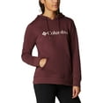 thumbnail image 5 of Columbia Womens Logo Hoodie Malbec X-Small, 5 of 9