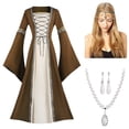 thumbnail image 1 of DuoJiaJ Robe Rétro Gothique Médiévale pour Femme Robe Imprimée Robes Vêtements de Théâtre Robe de Cosplay Élégante Performance Performance à la Cour, 1 of 4