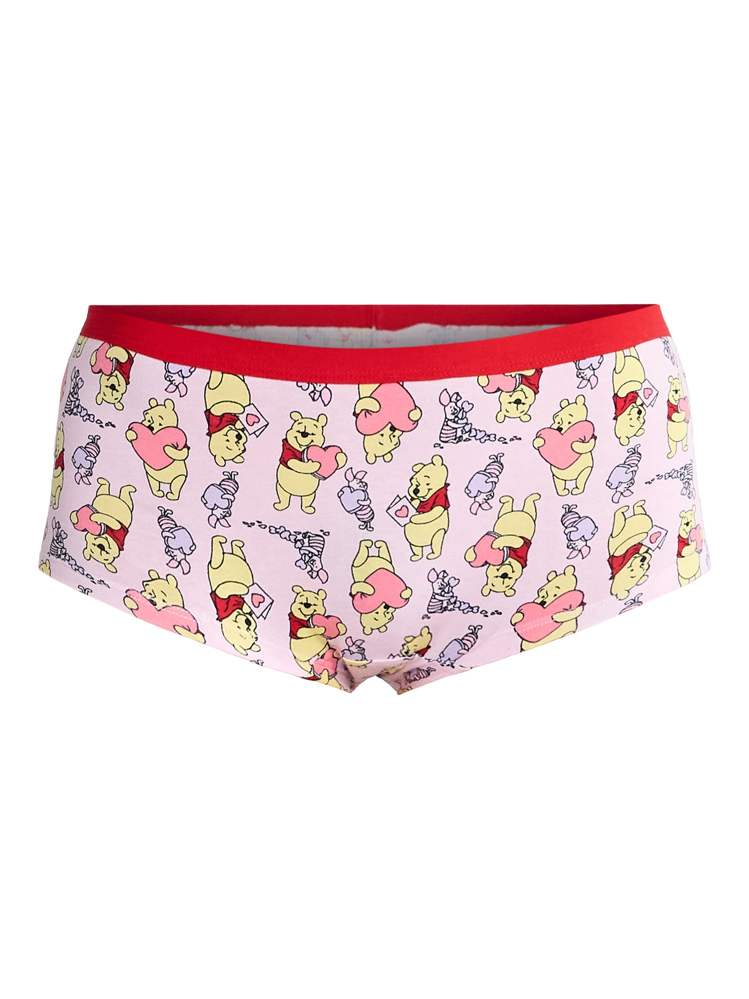 Disney Winnie the Pooh Women's Boyshort Panties, 3-Pack, Sizes S-XXL