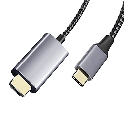 6ft Cable at Full 2160p@60Hz Gray/Thunderbolt 3 Compatible Tek Styz PRO USB-C HDMI Works for Samsung Galaxy A71 5G at 4k with Power Port 6Ft/2M Cable