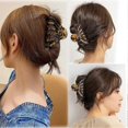 thumbnail image 3 of Leopard Hair Clips, Bohemian Tortoise Celluloid French Design Barrettes Shell Hair Claw Clips Strong Hold Big Hair Jaw Clips for Thick Hair Accessorie, 3 of 4