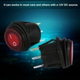 thumbnail image 4 of Interruptor Basculante Iluminado Por LED, 2 piezas luz Roja 12 V 24 V Universal 20 A 3 Pines Coche Auto Barco Encendido Apaguado, Interruptor de Palanca 2 Pines Con Led Para,,, 4 of 7