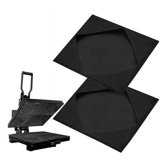 2 PCS Heat Platen Wrap Cover, for Heat Pressing Machine A Black