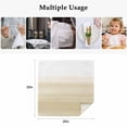 thumbnail image 4 of Beige White Stripes Cloth Napkins, Farmhouse Modern Gradient Lines Washable and Reusable Dinner Napkins Set of 4, Table Napkin for Kitchen Party Birthday Wedding Hotel Housewarming 20"x20", 4 of 8