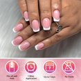 thumbnail image 3 of Press on Nails AddFavor, pantalones cortos blancos con punta francesa, 240 unidades, 3 of 6