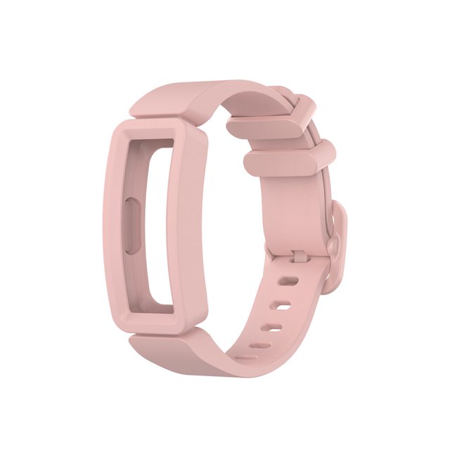 Compatible con Fitbit Ace 2 Bands para niños 6+, pulsera de silicona suave, accesorios para reloj, correa de repuesto, pulseras deportivas coloridas para Fitbit Ace 2 para niños y niñas (rosa claro) brillar Electrónica