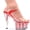 Red, variant on 7" Pointed Stiletto Glitter Platform Sandal