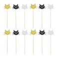 thumbnail image 6 of WHAMVOX Assorted Color Cat Cake Toppers for Decoration Creative Paper Wedding Birthday Cupcake Decor 12 Pieces, 6 of 8