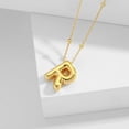 thumbnail image 5 of Balloon Initial Necklaces for Women Bubble Letter Necklace Gold Chain Pendant Alphabet Necklaces Dainty Letter Name Jewelry Gifts, 5 of 5