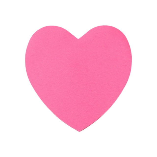 Un mensaje que combina belleza y practicidad con notas adhesivas en forma de corazón de 8 colores