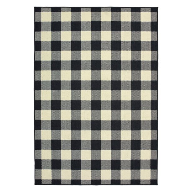 Avalon Home Mackinaw Gingham Check Indoor/Outdoor Area Rug - Walmart.com