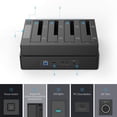 thumbnail image 3 of Estación de acoplamiento de disco duro externa ORICO 4 Bay USB 3.2 Gen 1, 3 of 7