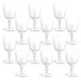 thumbnail image 4 of 48 copas de plástico reutilizables para vino, transparentes, con fondo desmontable, para cócteles, 4 of 8