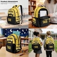 thumbnail image 3 of Xoenoiee Yellow Taxi Print Backpack for Boys Kids 3 Pack School Bag with Lunch Box Pencil Case Set Middle High School Bookbag Travel Daypack Satchel Shoulder Bags, 3 of 6