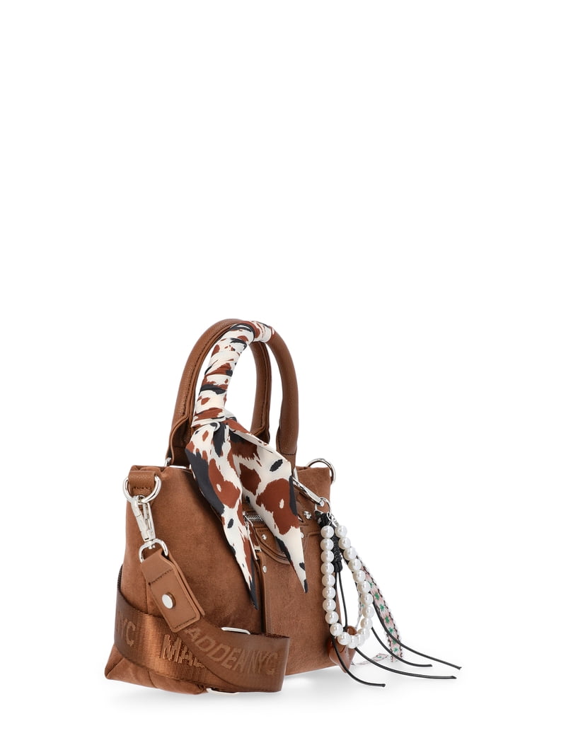 Madden NYC Women's Small Top Handle Satchel, Brown - Walmart.com