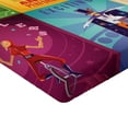 thumbnail image 2 of Ambesonne Colorful Fitted Sheet, Retro Circus Animals, Queen Size, Multicolor, 2 of 3