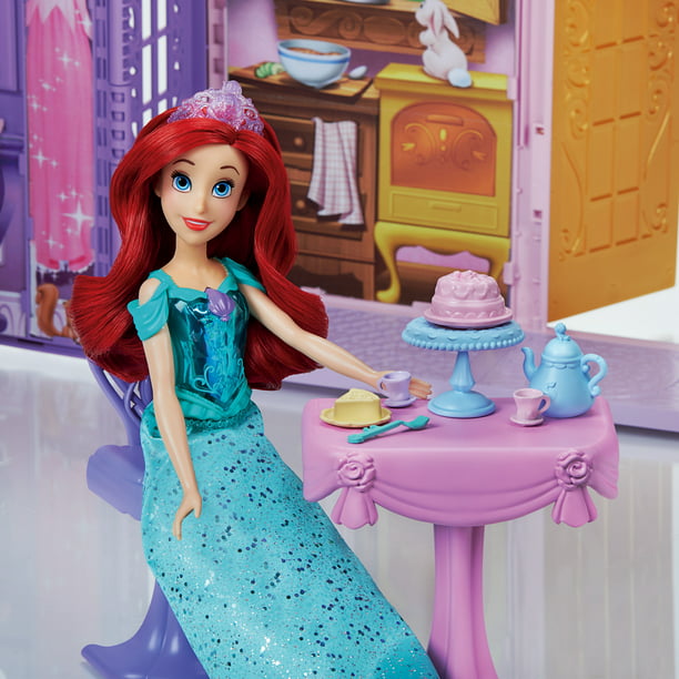 Disney Princess Fold N Go Celebration Castle, Folding Dollhouse, Accessories