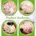 thumbnail image 3 of HLONK 4 Sets Plastic Candy Jar with Lid And 4 Scoops 33.8oz Clear Containers for Candy Buffet Round Cookie Jars with Labels for Snack Food Kitchen Counter Decorative Display Party, 3 of 5