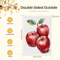 thumbnail image 2 of Fall-featured Hand Drawn Washable Porch Flag, Apples Fruits Watercolor Versatile Garden Decoration Durable Fall Vintage Yard Flag for Lawn Backyard Decoration, (28x40 Inch), 2 of 6