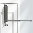 thumbnail image 6 of Folding Clothes Drying Rack, Aluminum Alloy over the Door Hanger with Retractable Rod, Foldable Portable for Bathroom, 6 of 8