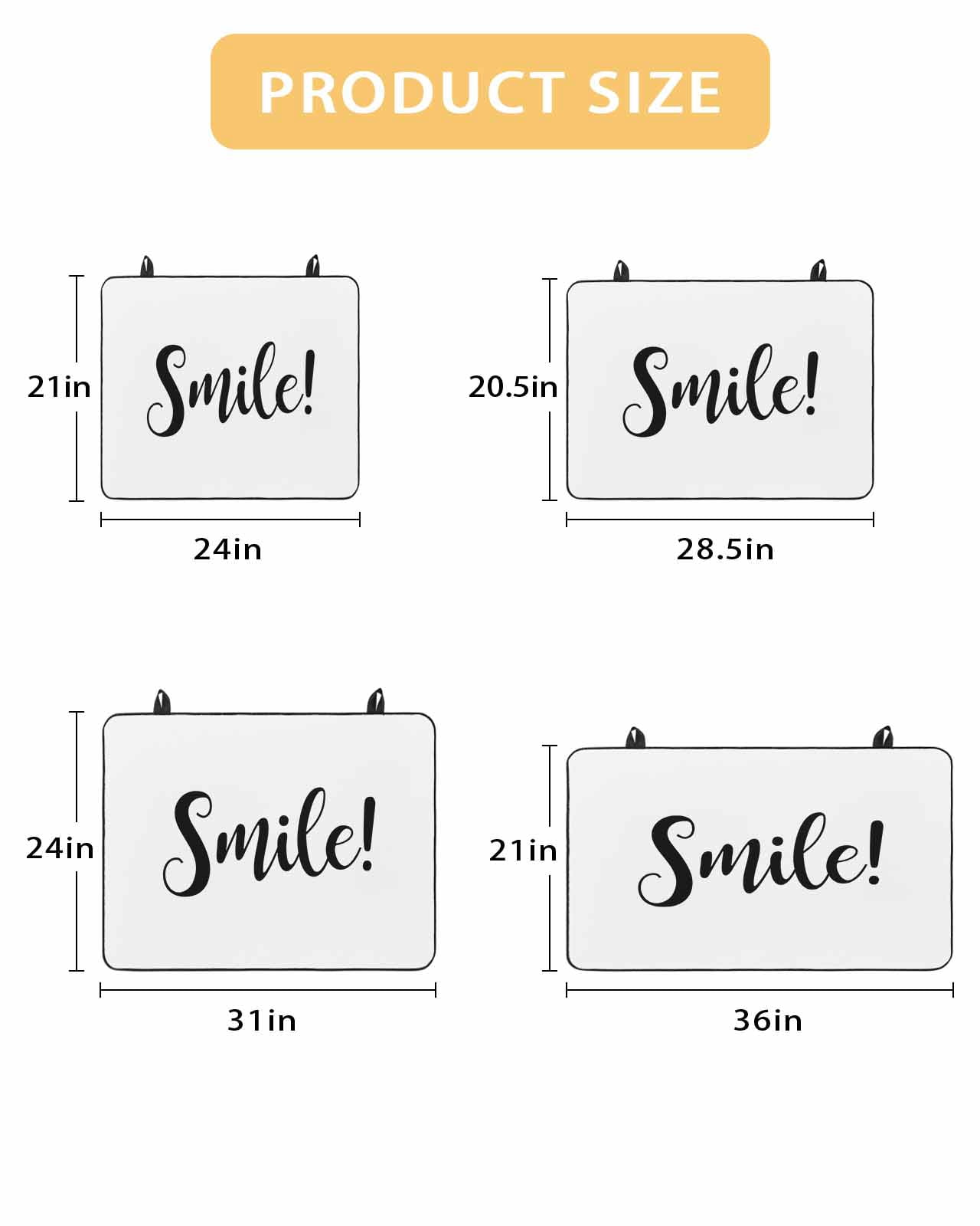 nqOlkjepod Large Induction Cooktop Protector Mat 24"x21", Smile Stove Top Covers for Electric Stove, Black Words Decorative Stove Burner Cover Mats, Glass Top Stove Cover