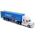 thumbnail image 1 of Container Truck Model, Multifunctional Interesting Delicate Work Container Truck Model Toy, Children Kids For Decoration Collection White + Blue,Red + Yellow, 1 of 8