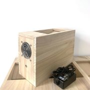 Electric Bird Seed Cleaner and Husk Separator with Adjustable Speed Fan, Feed Saver Machine for Parrots, Cockatiels, and Finches