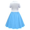 thumbnail image 3 of MEZZALL Girls 1950s Kids Poodle Dress Sundress Retro Dresses, Light Blue, 10-12 Years, 3 of 3