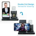 thumbnail image 6 of 3 in 1 Wireless Charging Stand QI Wireless Charging Dock Station Replacement for Apple Watch Series 3/2/1, iPhone Xs/XS MAX/XR/X/8/8 Plus, AirPods, 6 of 9