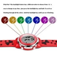 thumbnail image 5 of Ovvel Girls Watch – Pretty and Cute Kids Cartoon Digital Wristwatch With Teaching Display Time Teacher (Red with Bows), 5 of 5